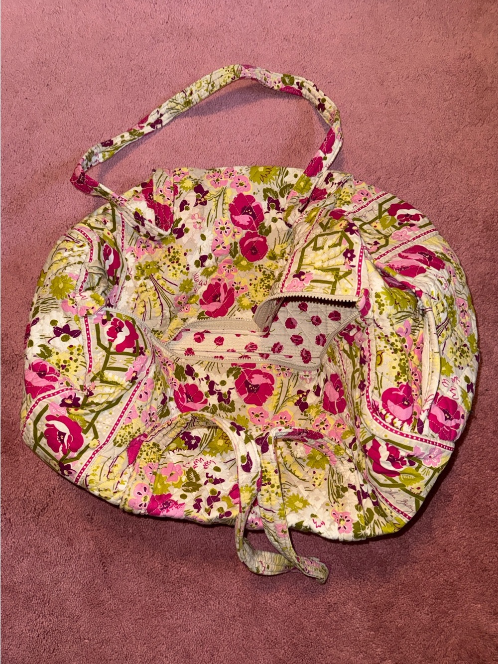Vera Bradley “Make Me Blush” Large Duffle